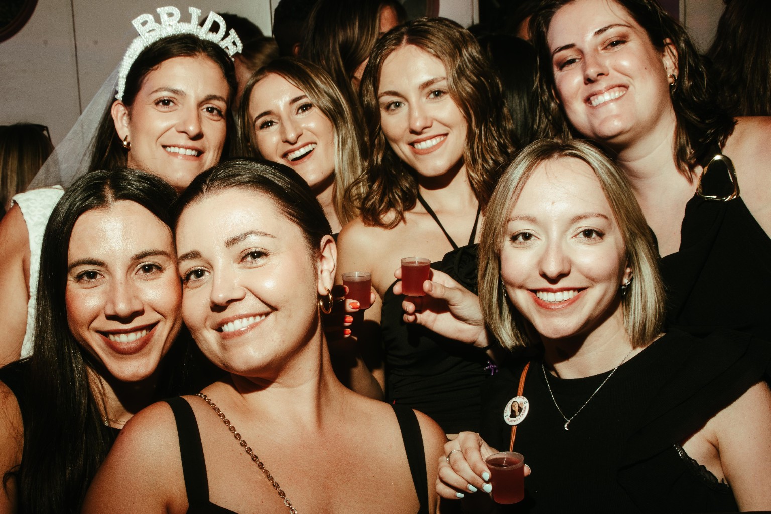 Friends celebrating a hen party at The Spot Lisboa
